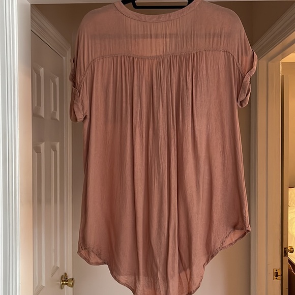 Doe & Rae button down top in rose gold - Picture 5 of 5